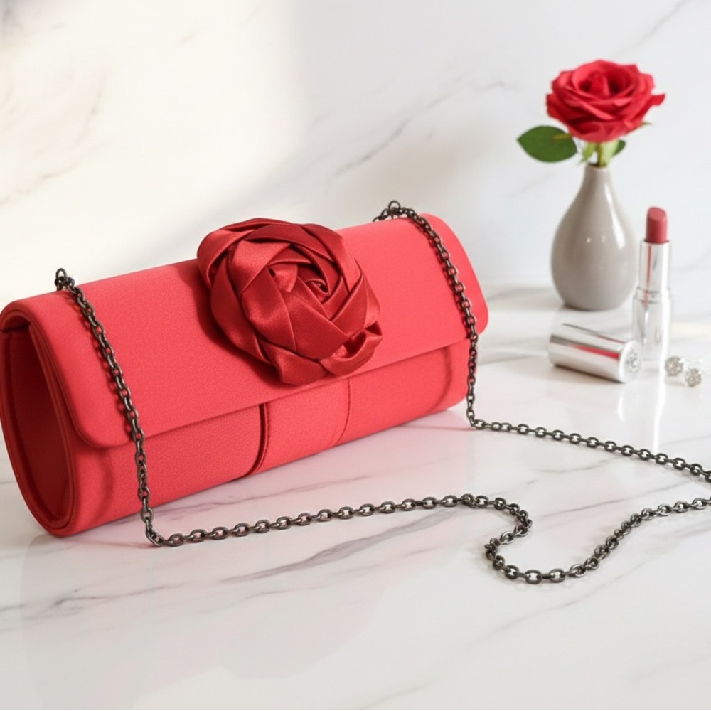 Lauren Hancock Red Rose Purse